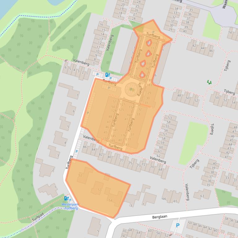 Kaart van postcodegebied 2716LV.