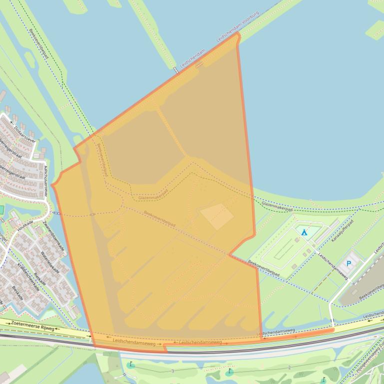 Kaart van postcodegebied 2716MB.