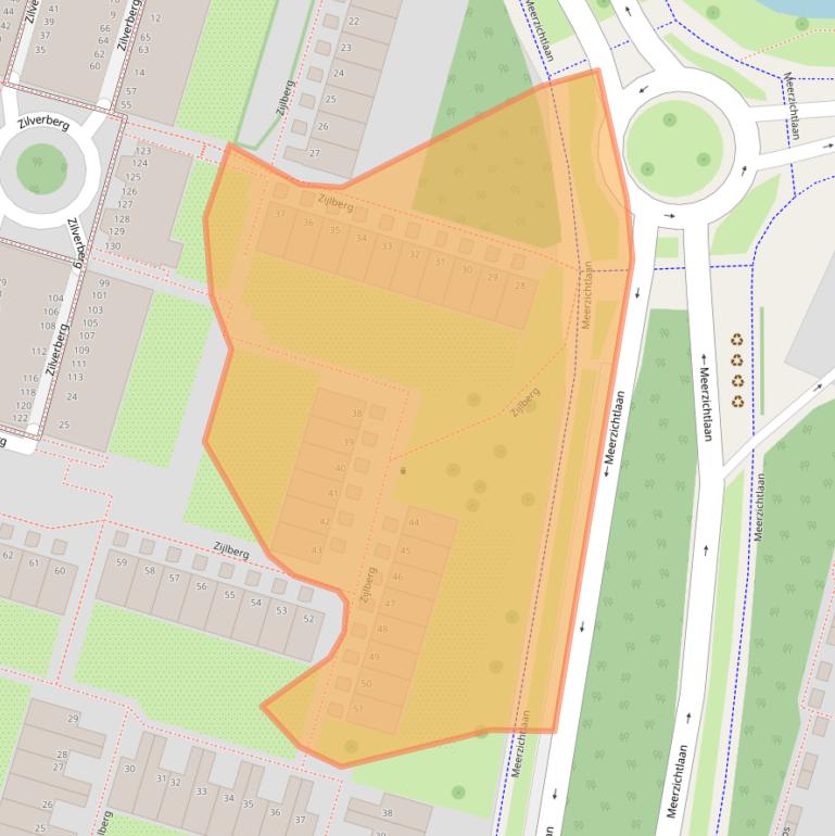 Kaart van postcodegebied 2716NB.