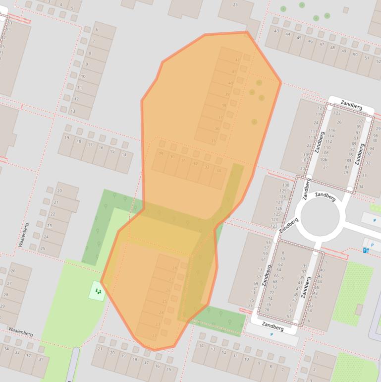 Kaart van postcodegebied 2716NE.