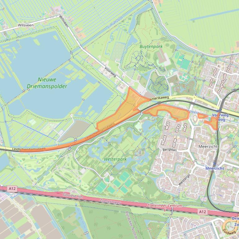 Kaart van postcodegebied 2716NH.