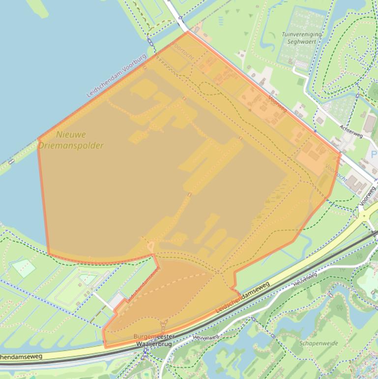 Kaart van postcodegebied 2716NJ.