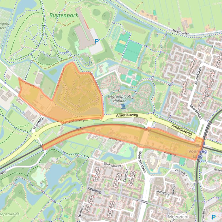 Kaart van postcodegebied 2716NK.