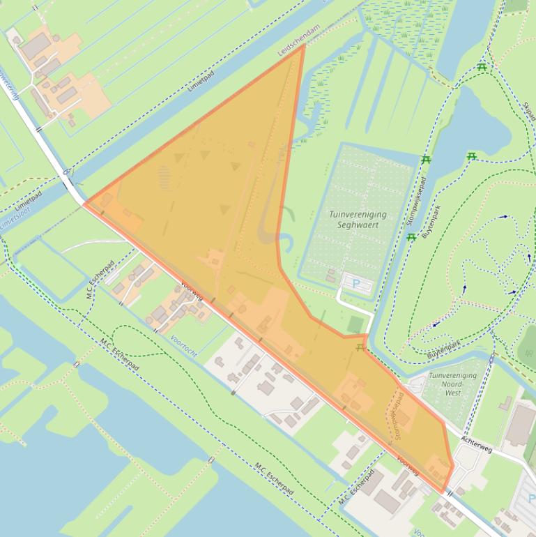 Kaart van postcodegebied 2716NL.