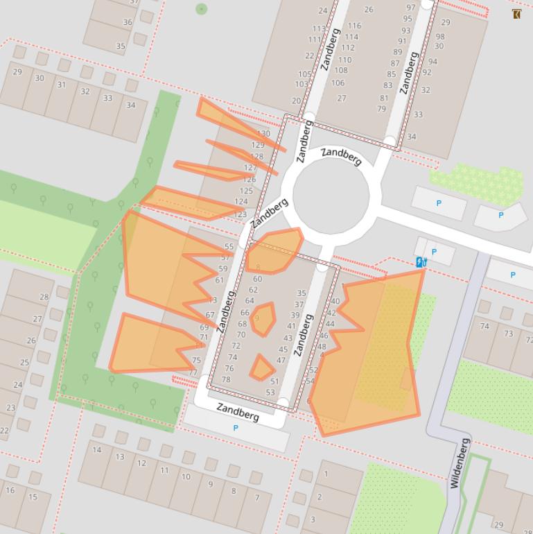 Kaart van postcodegebied 2716NM.