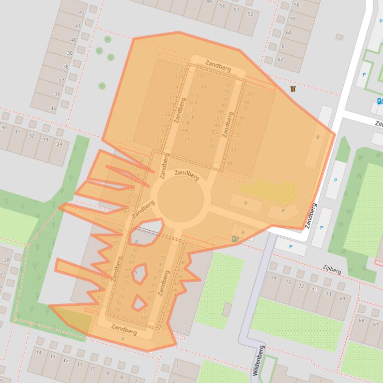 Kaart van postcodegebied 2716NN.
