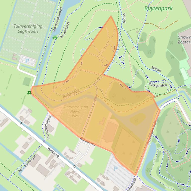 Kaart van postcodegebied 2716NP.