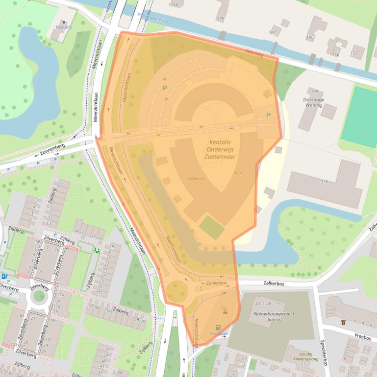 Kaart van postcodegebied 2716NR.