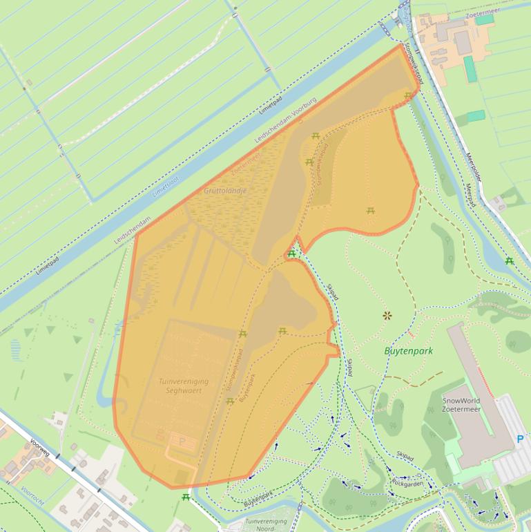 Kaart van postcodegebied 2716NS.