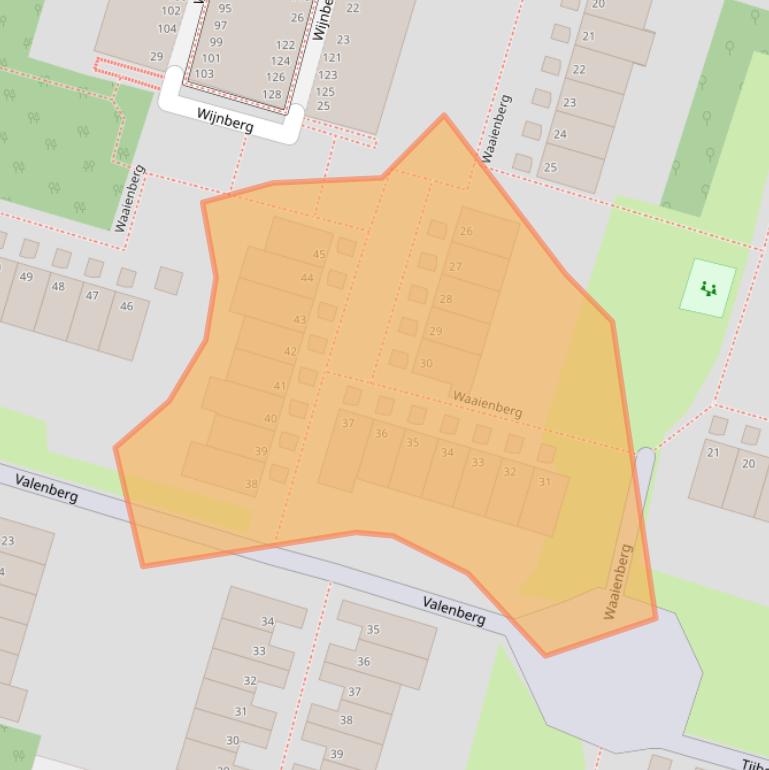 Kaart van postcodegebied 2716PB.