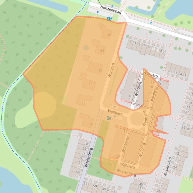 Kaart van postcodegebied 2716PE.