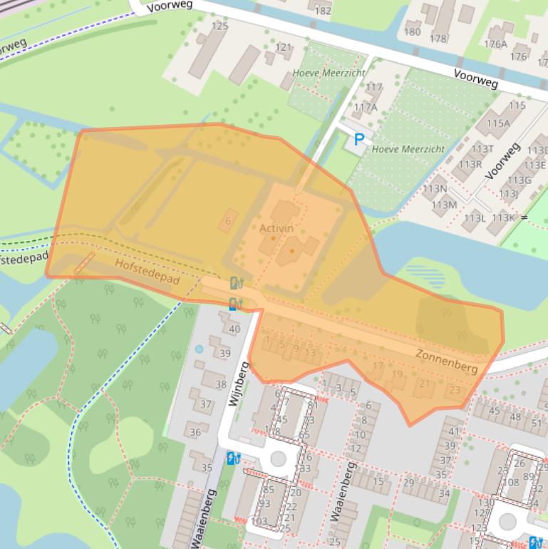Kaart van postcodegebied 2716PG.