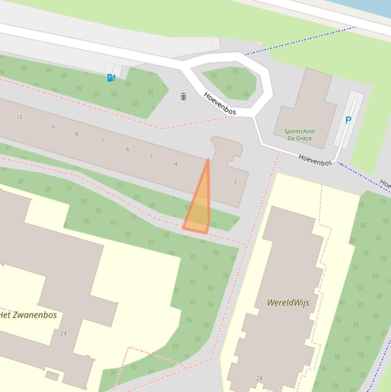 Kaart van postcodegebied 2716PK.