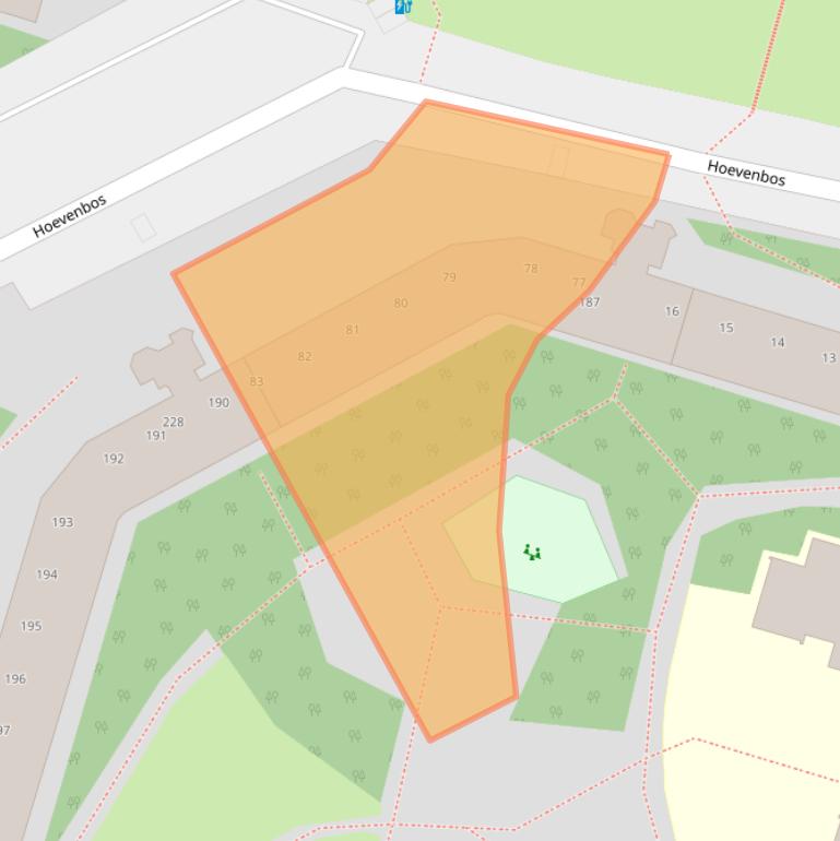 Kaart van postcodegebied 2716PM.