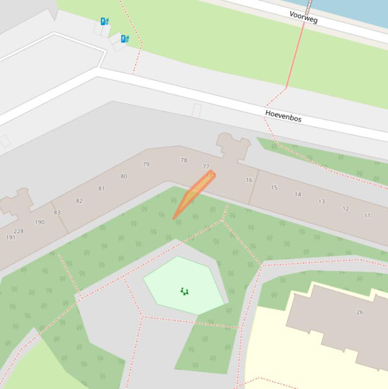 Kaart van postcodegebied 2716PR.