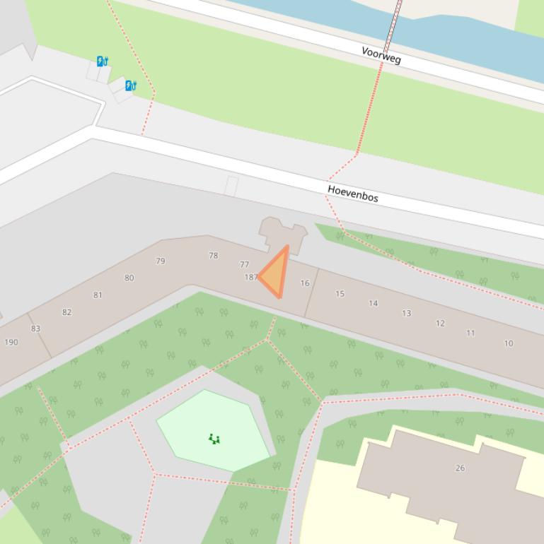 Kaart van postcodegebied 2716PS.