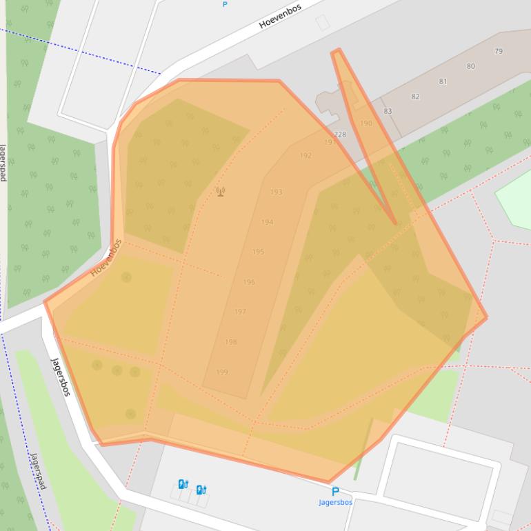 Kaart van postcodegebied 2716PT.