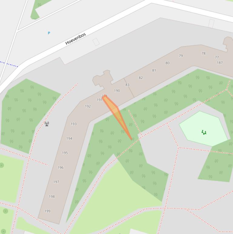 Kaart van postcodegebied 2716PV.