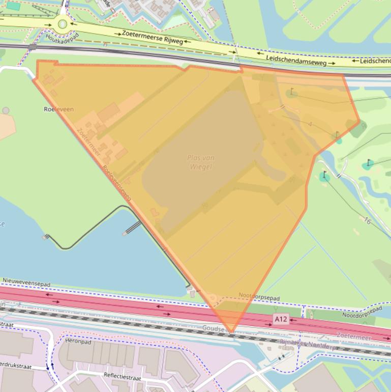 Kaart van postcodegebied 2716RB.