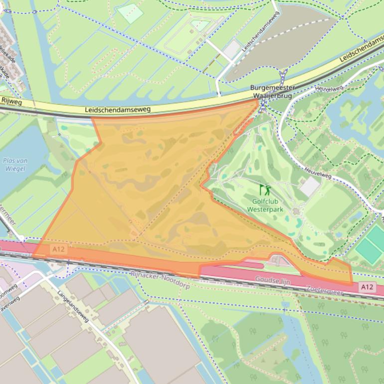 Kaart van postcodegebied 2716RD.