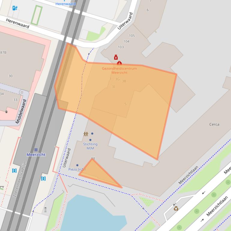 Kaart van postcodegebied 2716VA.