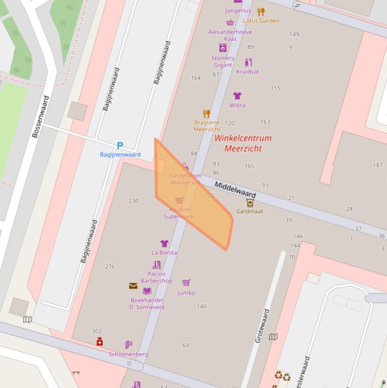 Kaart van postcodegebied 2716XC.