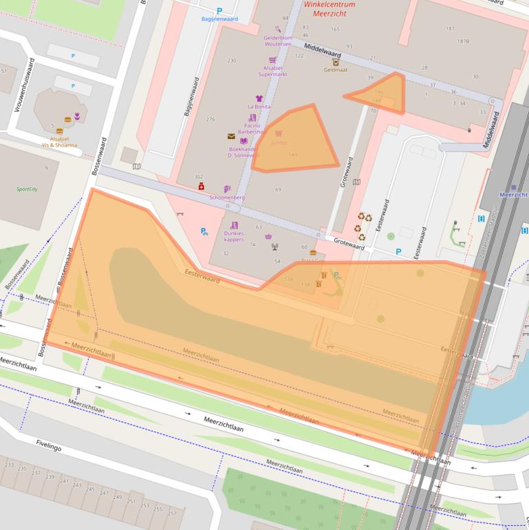 Kaart van postcodegebied 2716XL.