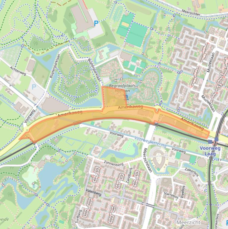 Kaart van postcodegebied 2717AV.