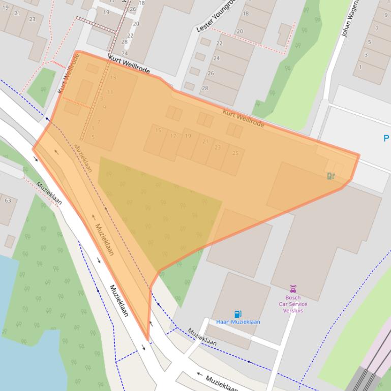 Kaart van postcodegebied 2717CE.