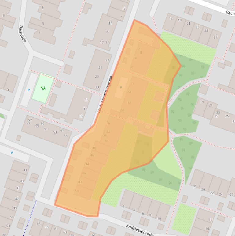 Kaart van postcodegebied 2717CK.
