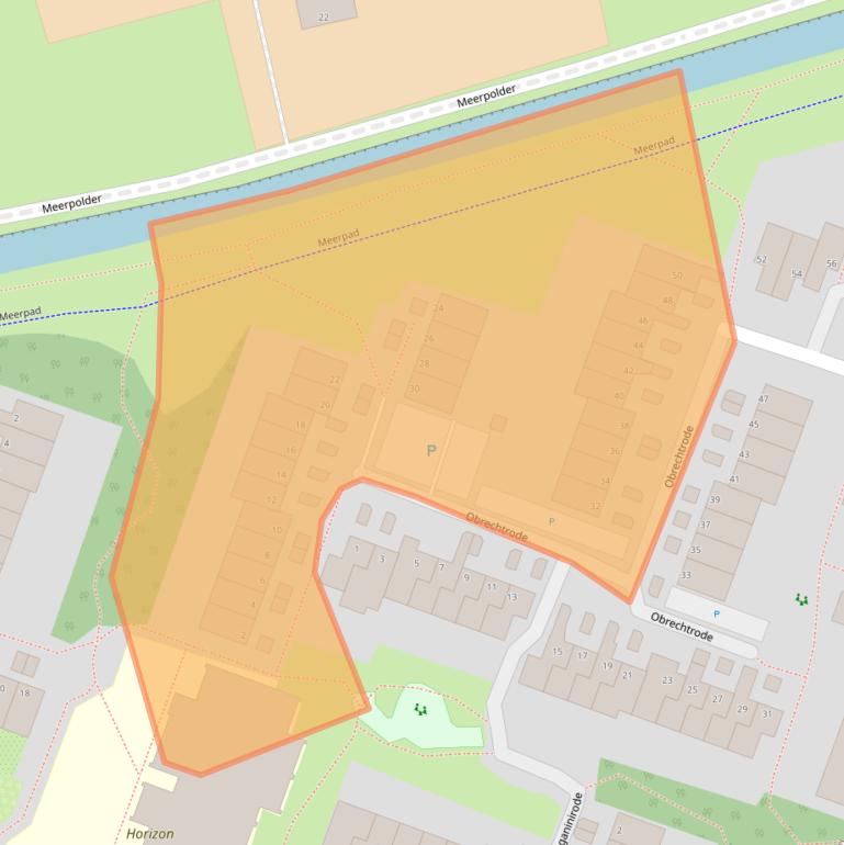 Kaart van postcodegebied 2717DD.