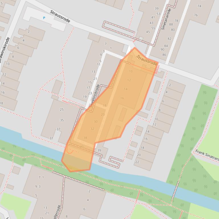 Kaart van postcodegebied 2717DZ.