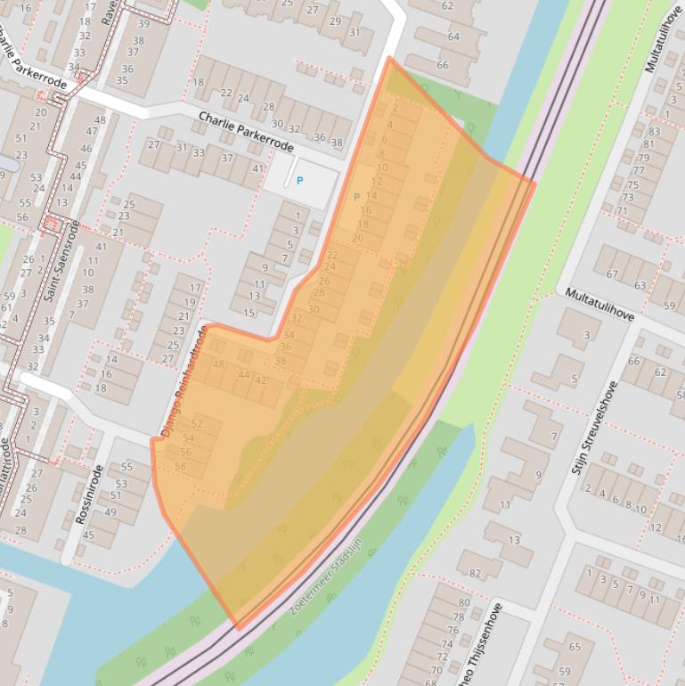 Kaart van postcodegebied 2717GM.