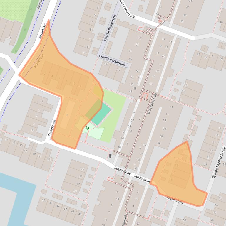 Kaart van postcodegebied 2717GP.