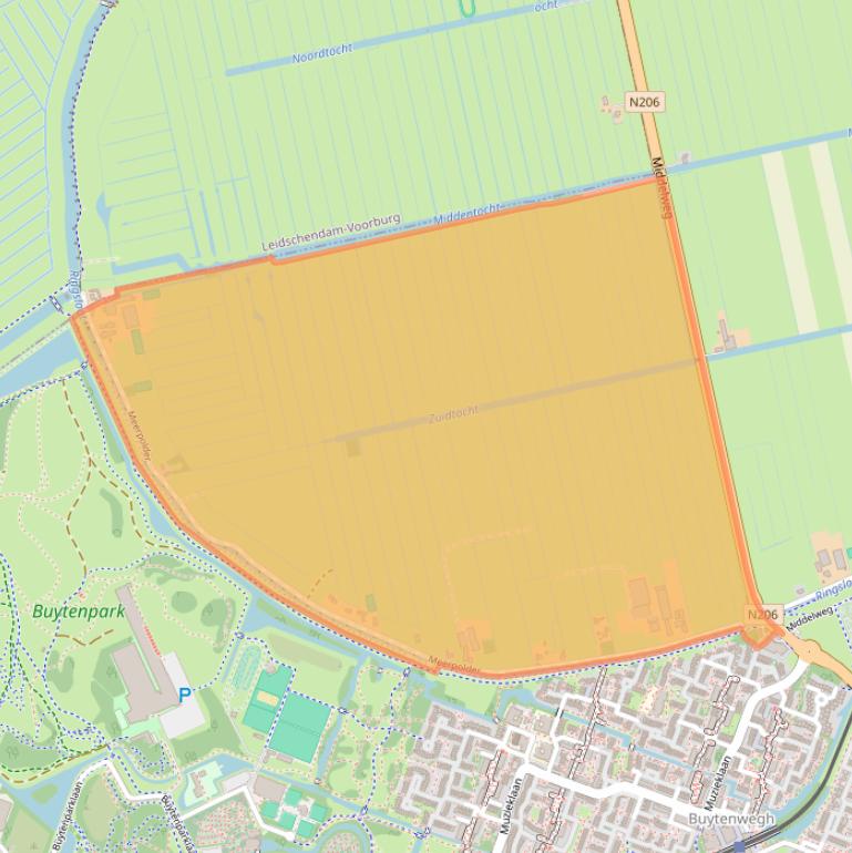 Kaart van postcodegebied 2717PA.