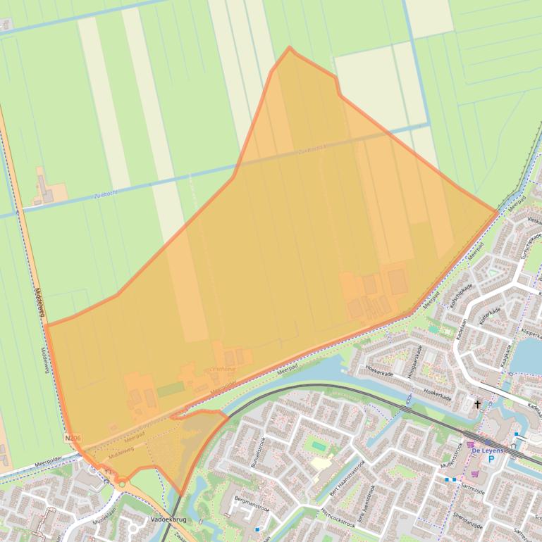 Kaart van postcodegebied 2717PB.