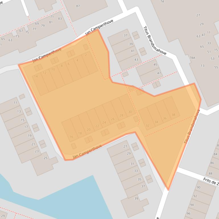 Kaart van postcodegebied 2717TB.