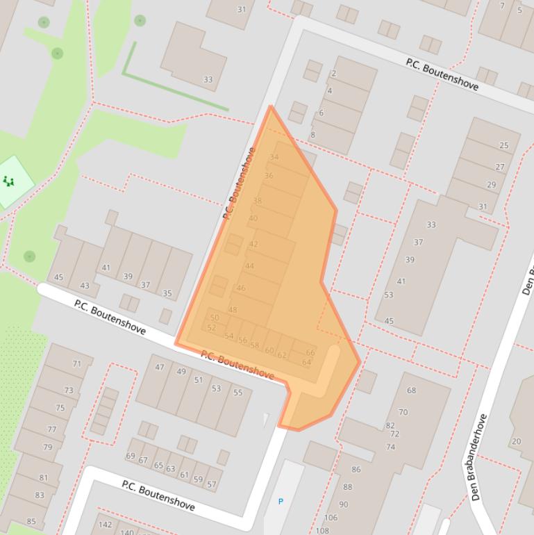 Kaart van postcodegebied 2717VN.