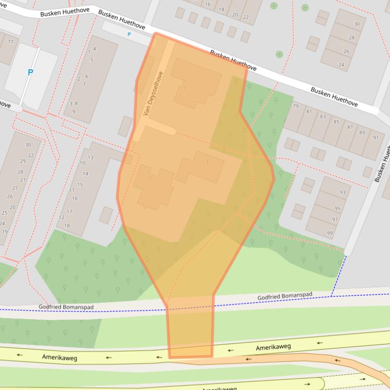 Kaart van postcodegebied 2717VS.