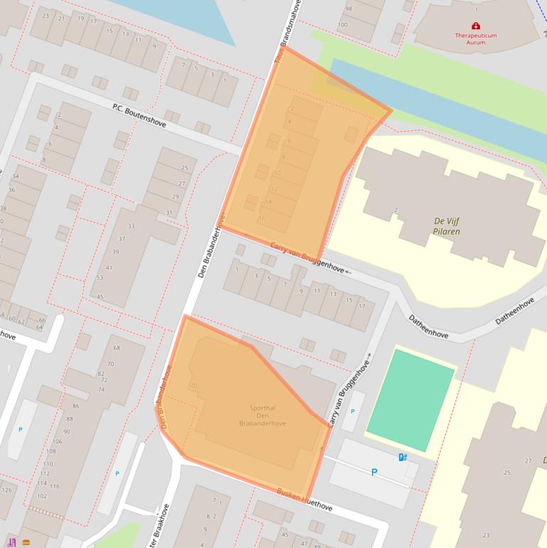 Kaart van postcodegebied 2717WJ.