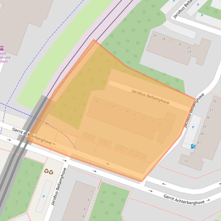 Kaart van postcodegebied 2717WN.