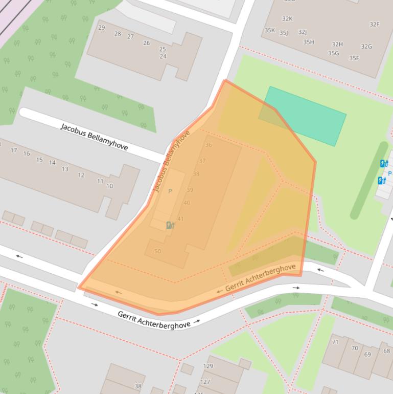 Kaart van postcodegebied 2717WS.