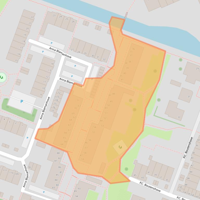 Kaart van postcodegebied 2717XC.