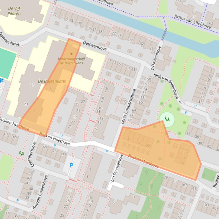 Kaart van postcodegebied 2717XK.