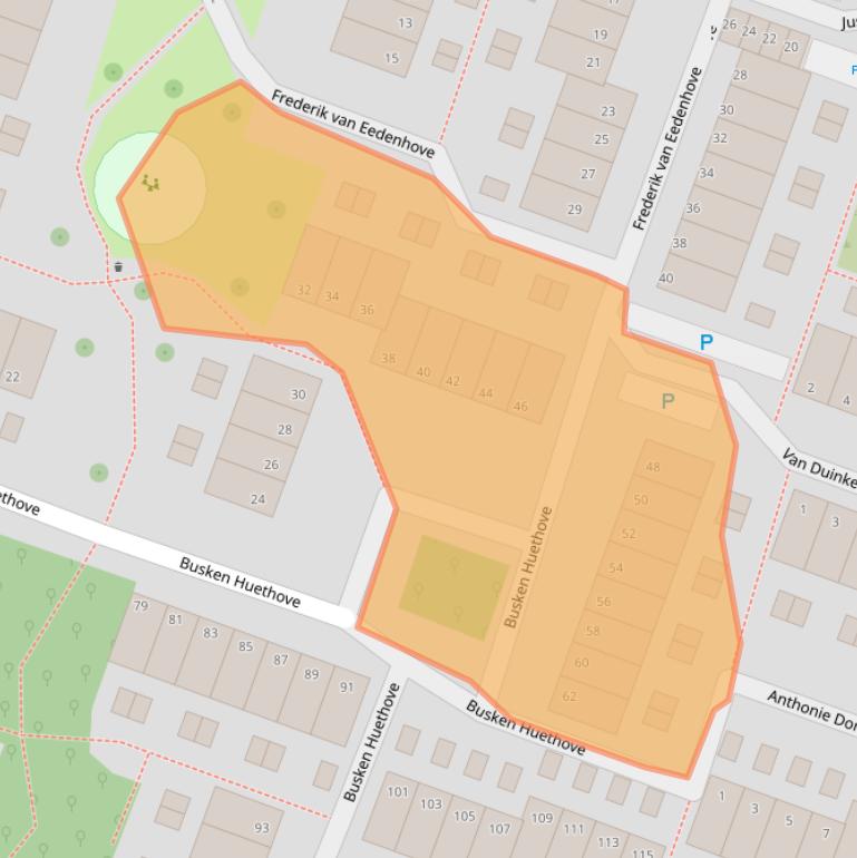 Kaart van postcodegebied 2717XL.
