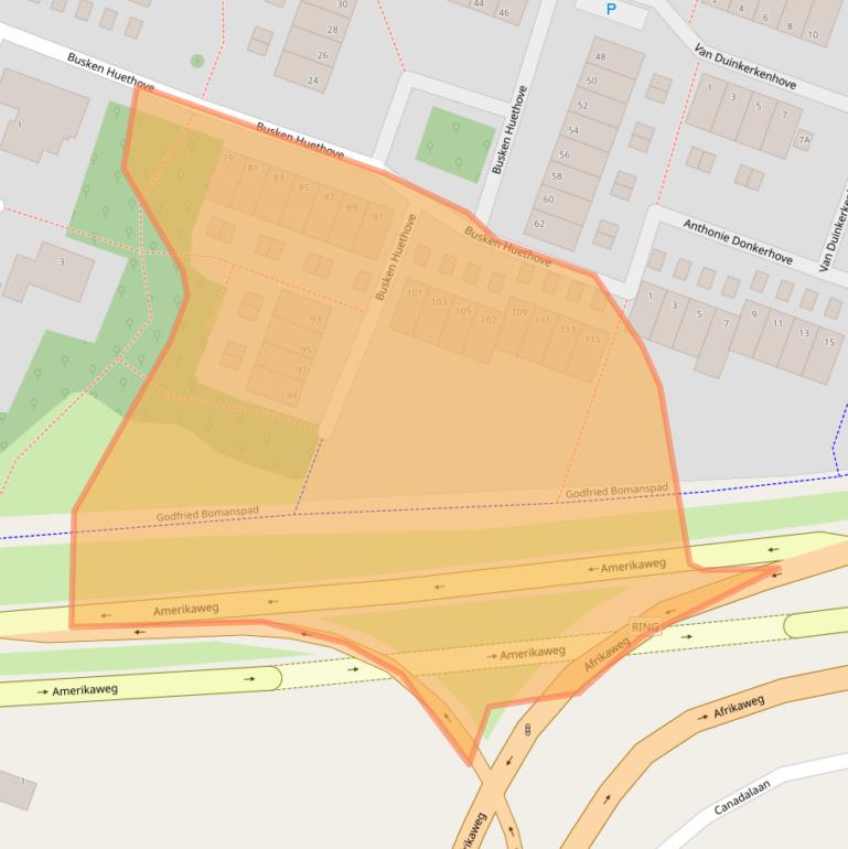 Kaart van postcodegebied 2717XP.