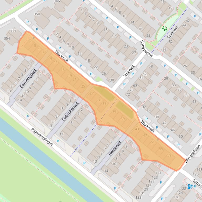 Kaart van postcodegebied 2718AV.