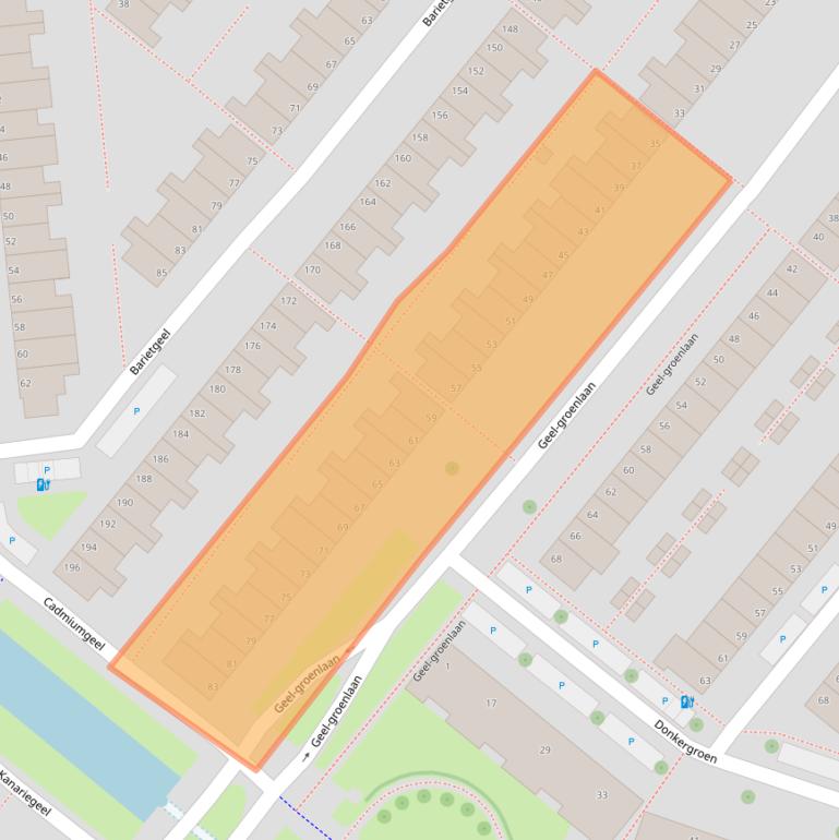 Kaart van postcodegebied 2718BR.