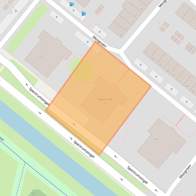 Kaart van postcodegebied 2718HH.