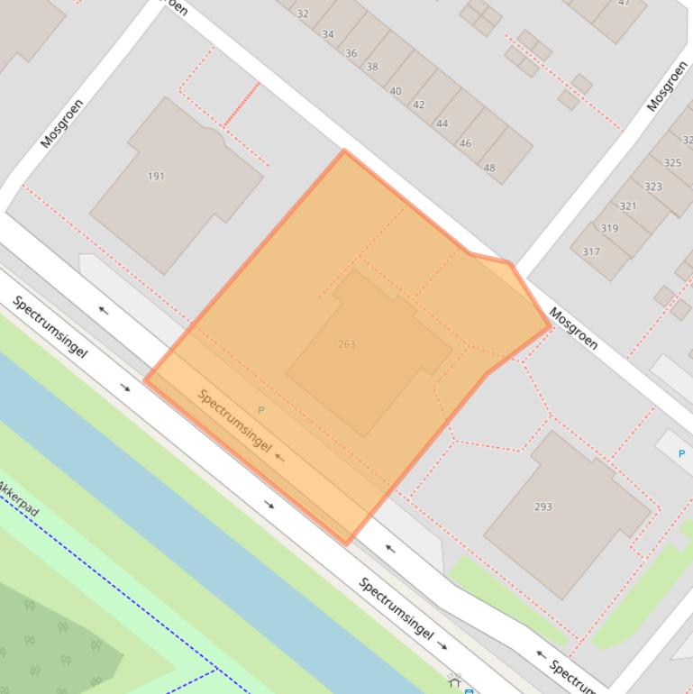 Kaart van postcodegebied 2718HL.